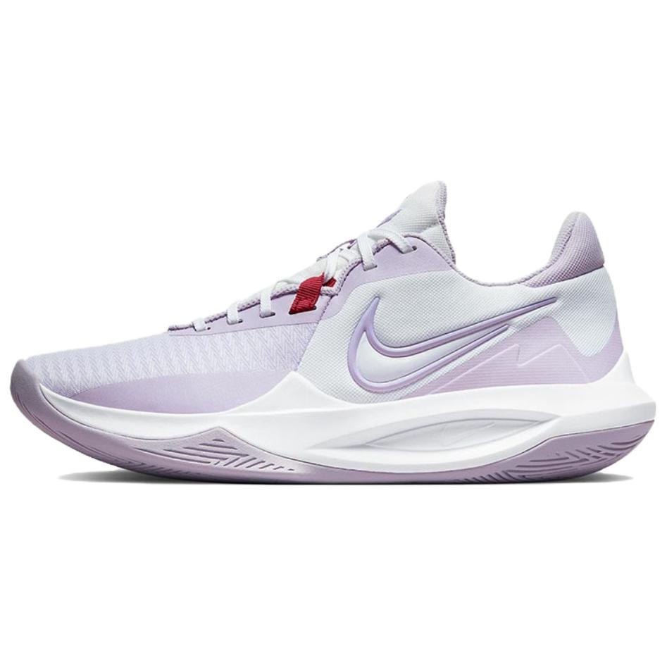 Nike Precision 6 Haimai Fabric Abrasion Resistant Breathable Low top Basketball Shoes Men's Yellow Pink Mismatched DD9535-100(Team240-)