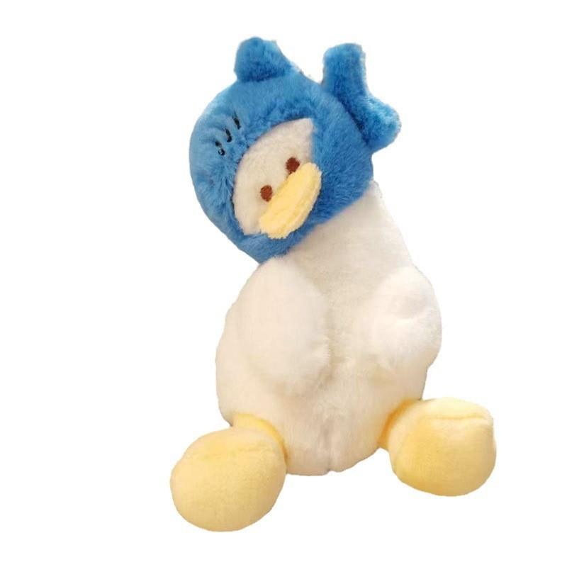 Adorable Plush Duck Keychain Cute Cartoon Animal Soft Short Plush Toy 15cm
