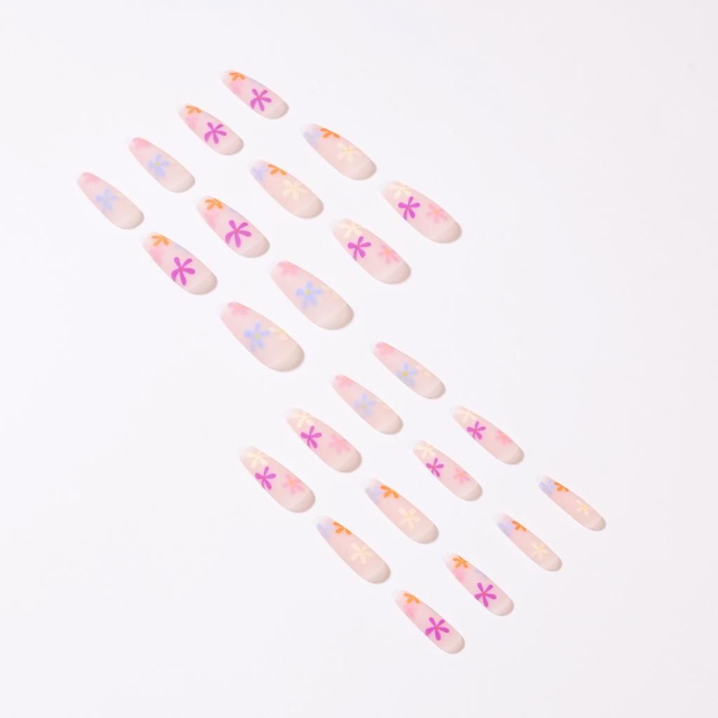 24 Stück Aufdrücknägel Falsche Nägel Französische Maniküre Tragbare Nägel Diamant Schmetterling Nägel Nagelaufkleber Nagelaufkleber Außenhandel Ballett Nägel