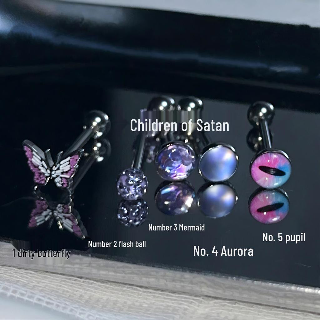 Satan's Child Titanium Steel Tongue Ring - Sweet, Cool, Drink-Friendly, Hot Girl Style