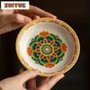 Dunhuang Elements Pot Bearing Holder Teaware Support Dry Soaking Table Tea Tray Coasters Fruit Snack Plate Tableware Ornaments