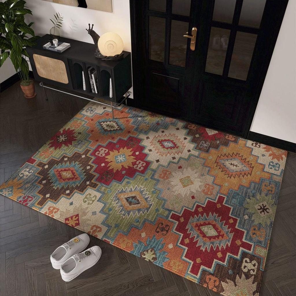 Hot Rug for Hallways Kitchen Non Slip Machine Washable Carpets with Rubber Backing Soft Floral Rugs for Kitchen Decor