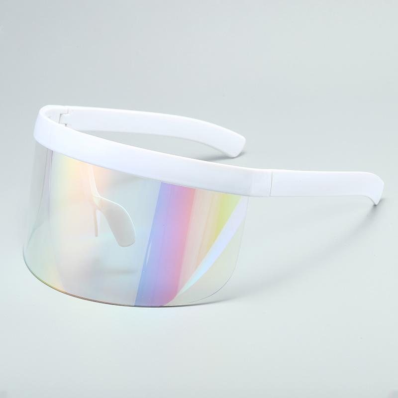Sunscreen Anti-peeping Sunglasses Oversized Mask Shape Shield Style Men Women Windproof One Large Lens face shield