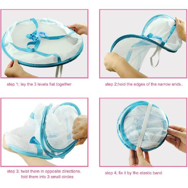 Fashion & Lifestyle Large Size Sweater Hanging Dryer, 3 Tier Folding Drying Rack, Lay Flat to Dry Mesh Clothes Hanger for Delicates and Swimsuit