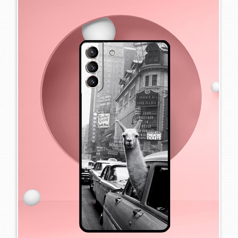 

Cute Alpaca Donkey Case For Samsung Galaxy S25 Ultra S21 S22 S23 S24 Ultra S9 S10 S20 Plus S25 FE Cover Funda Galaxy S25 FE