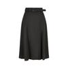 JUZI Annakou Elegant Dark Grey A-line Midi Skirt