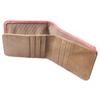 Italian IL PONTE cowhide leather ladies bi-fold mini wallet (Pink/Beige)