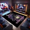 1PC Custom Name Raven Roses Night Theme Floor Mat Ideal for Living Room, Game Rooms, Office, Bedroom,Floor Mat Playful Design