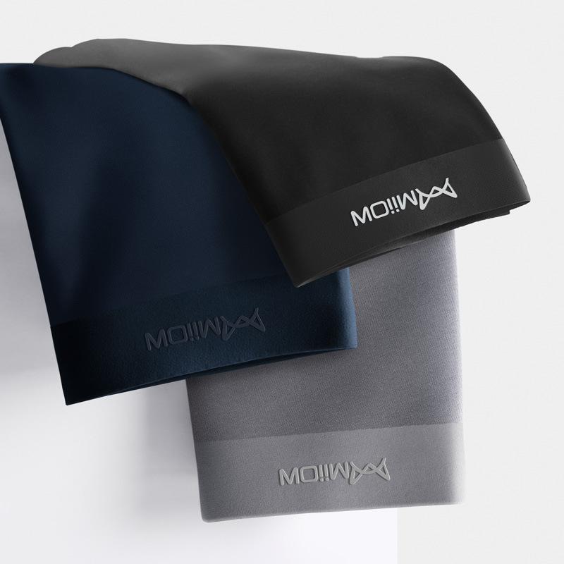 3 buc Lenjerie intimă fără cusături pentru bărbați Lenjerie intimă cu patru colțuri de culoare uni pentru bărbați Lenjerie intimă cu colț plat Toamnă și iarnă Lenjerie intimă respirabilă Boxer Brief