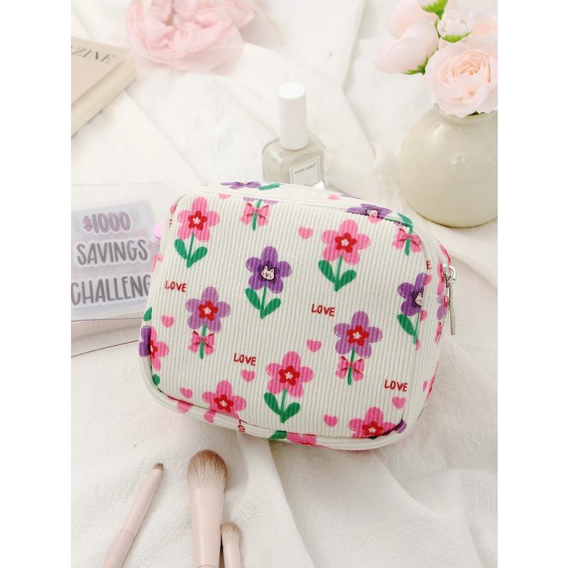 Mulheres Mini Maquiagem Moeda Dinheiro Carteira Bolsas Organizador Kawaii Viagem Pequeno Cosmético Batom Fone De Ouvido Bolsa De Armazenamento Bolsa
