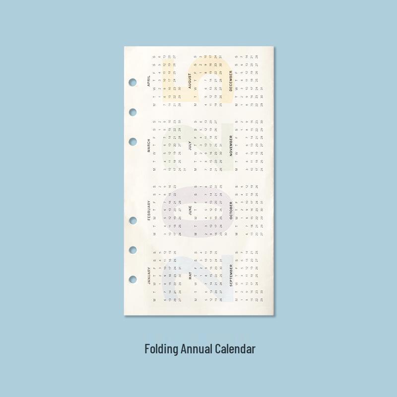 2025 A6 Password Lock Diary with Foldable Pages - Student Check-in & Storage Memo Book