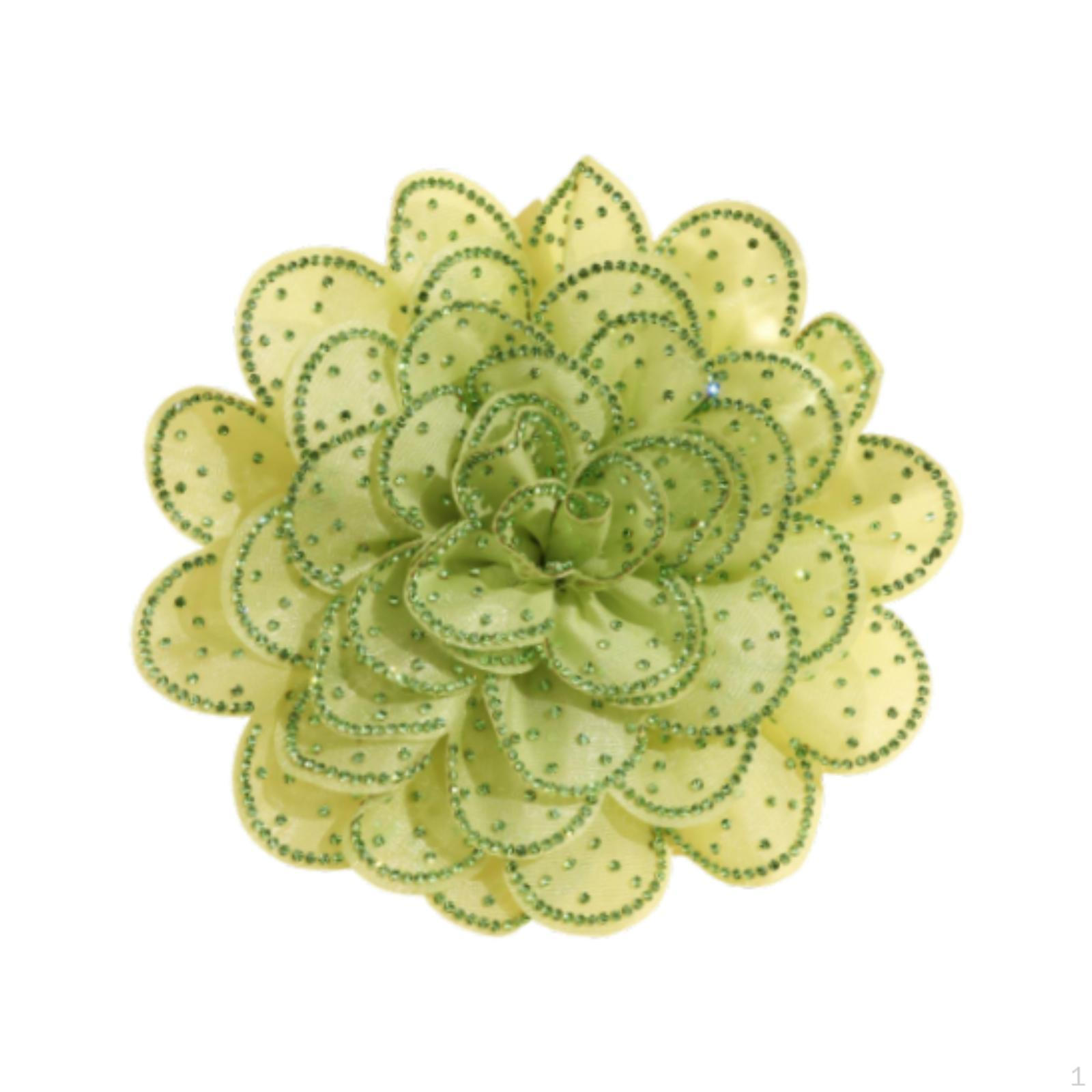 

Цветочная брошь-булавка для празднования дня рождения и фестивалей зелёный