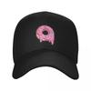 Drippy Pink Frosted Sprinkled Pixel Donut Baseball Cap Military Tactical Cap Hard Hat Foam Party Hat Women Beach Fashion Mens