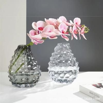 Creative Glass Vase Thorn Geometric Transparent Flower Vase Cactus Shape Terrarium Hydroponic Accessories Home Decoration
