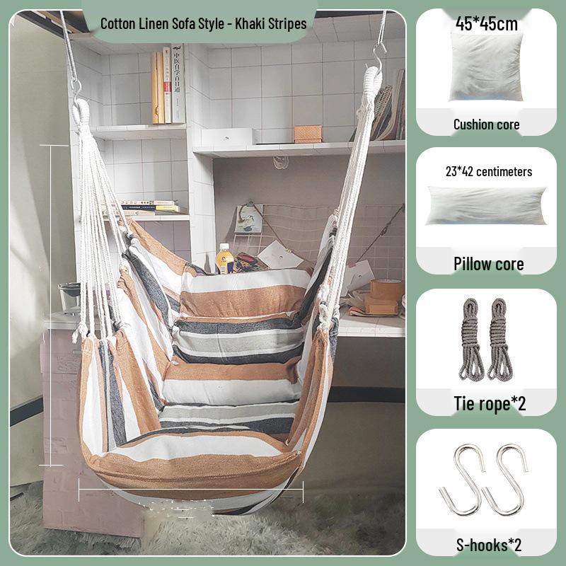 Thickened Anti-Rollover Swing Chair for Dorms, Bedrooms, Balconies