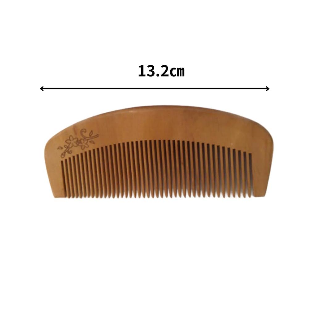 Peach Wood Natural Hair Hair Care [0294] Comb, Anti-Static, Wood, Styling, Comb,