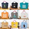 Bolsa de Mão Bordada Floral em Nylon Ecológico 2025 – Estilo Corrente de Bolas da Moda de Nicho.