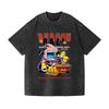 Vintage Wash Japanese Design T-Shirt High-quality Streetwear Is Suitable for Both Men Women Summer