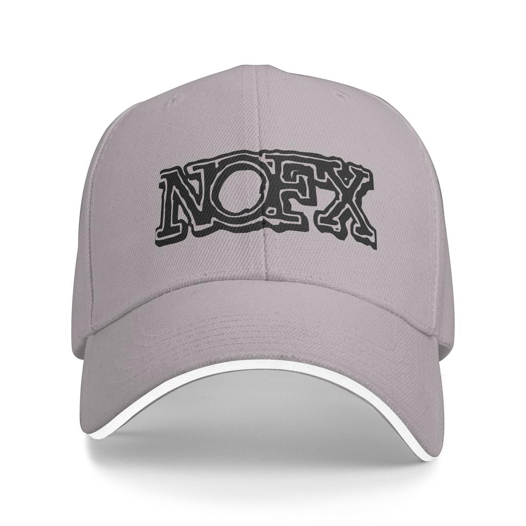 Nofx American Rock Band Logo Sun Baseball Cap Summer Casual Trucker Hat For FeUnisex Unisex Kpop Rock Baseball Caps