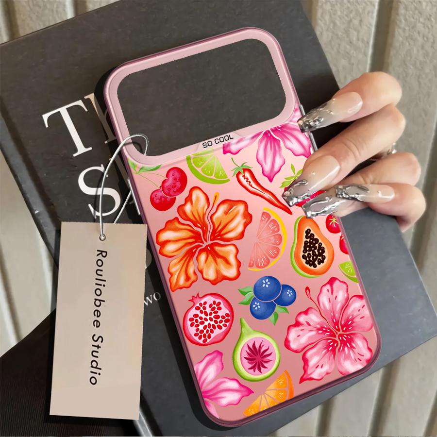 Fruit Pattern Case for iPhone 17 Pro Max 16 13 Pro XR 15 Plus XS 12 11 Air 14 Back Phone Cover