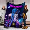 Personalized Custom Name Blanket - League of Legends Jinx Print Design,Blanket for Sofa,Bed,Travel,Camping - Soft and Warm, Great Gift