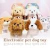 Electronic Dog Robot Lifelike Walking Barking Wagging Tail Puppy Plush Cute