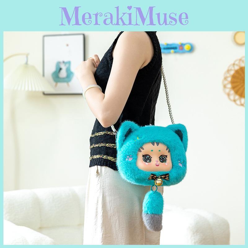 Alice Cute Theme Cat Rabbit Bear Plush Round Bag Kid Toy Decoration Pendant