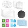 FitStill Tempered Glass Film Set for DJI Osmo Action 5 3 Screen Protectors 3 Protectors 3 Lens Protectors 1 Silicone Lens 9H and Pro + Sub-Screen + +