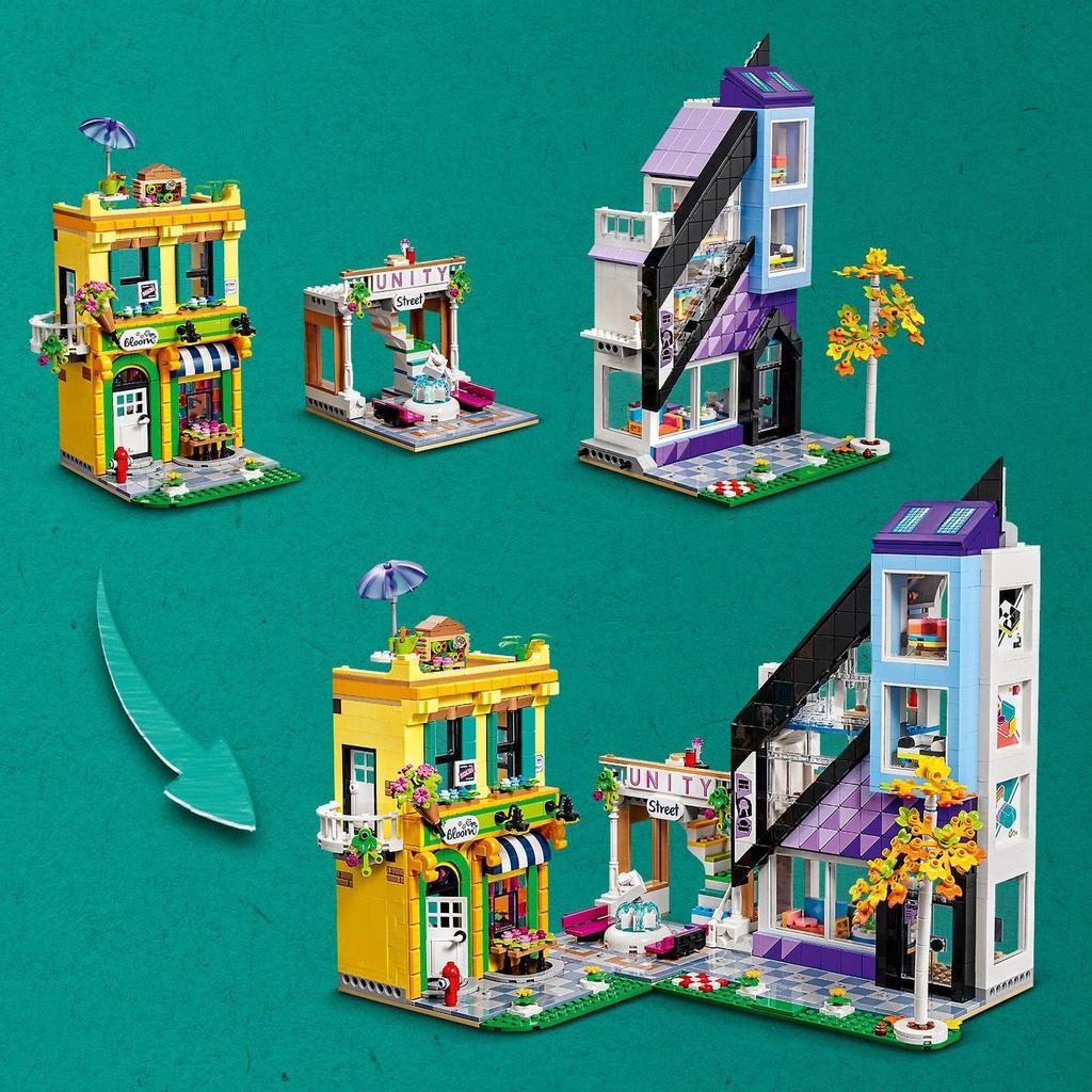LEGO Friends Heartlake City Flower Shop and Design Studio 41732 Toy Blocks Present Pretend Play Town Building Girls Ages 12 and Up