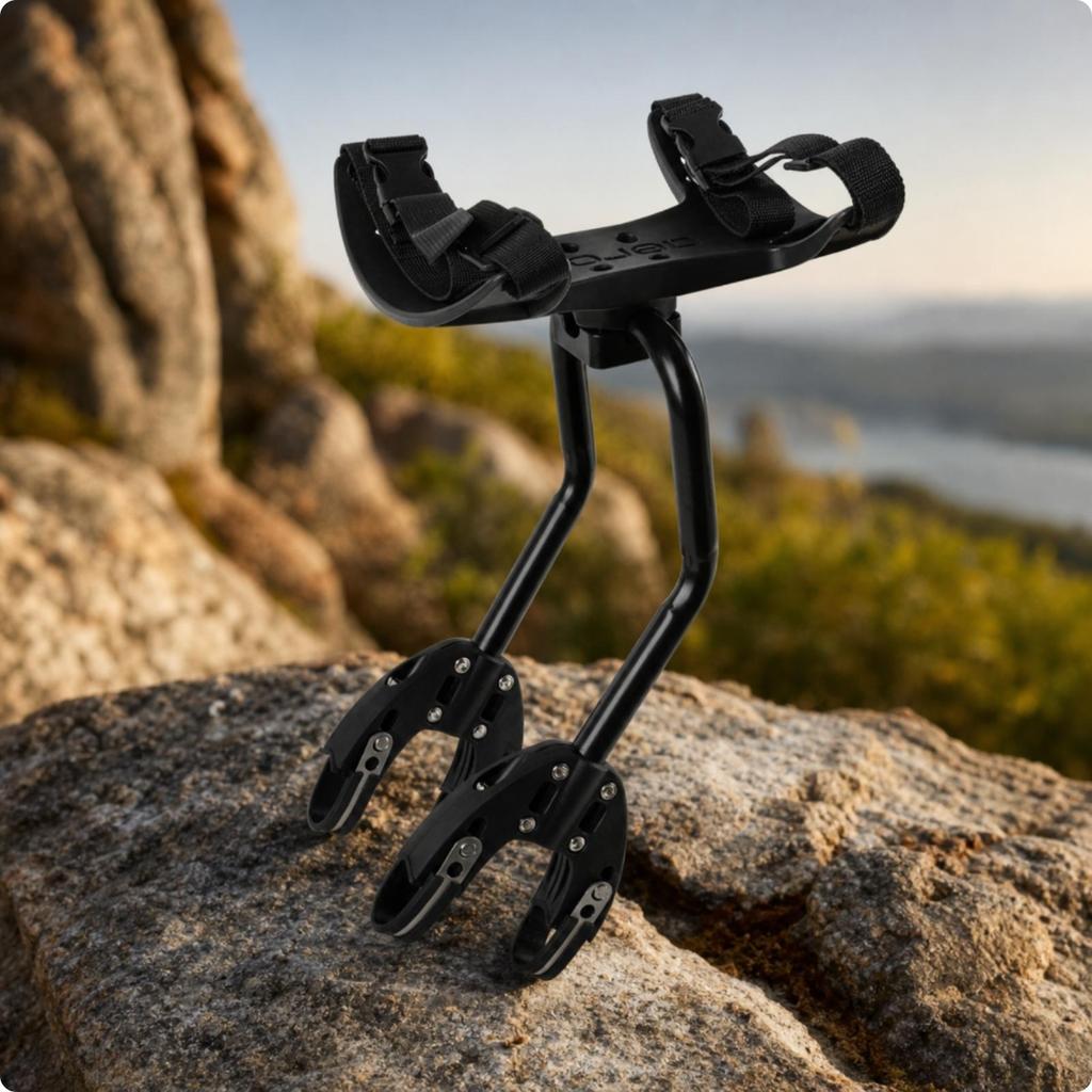 Bike Rear Rack with Rotating Platform Nylon for Cyclists, Commuters