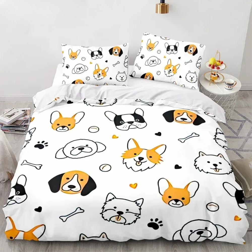 Shiba Inu Dog Bedding Set Animal Dogs Duvet Cover Double King Twin Single Bed Sets For Kids Boys Decor Home Custom Bed Linen