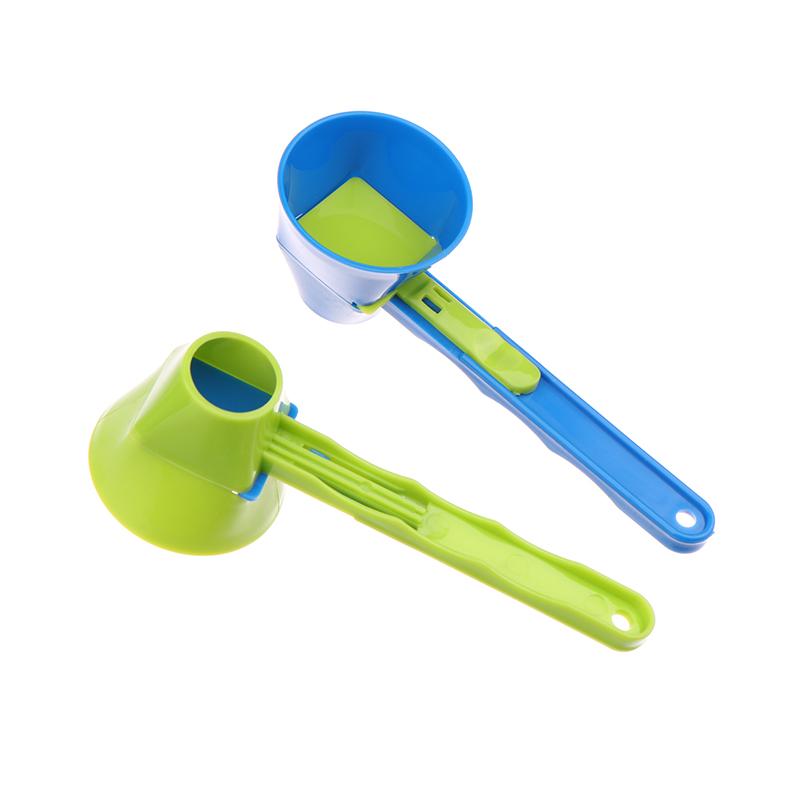 Mätskedstratt med längre handtag Pulverskopa för vattenflaska Vattenflaska Skopa Tratt Trattskopa Exakt