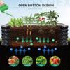 5×3×1.4FT Galvanized Raised Garden Bed Outdoor Metal Raised Garden Bed Kit Large Planter Raised Beds 4 In1 Modular Raised Plant