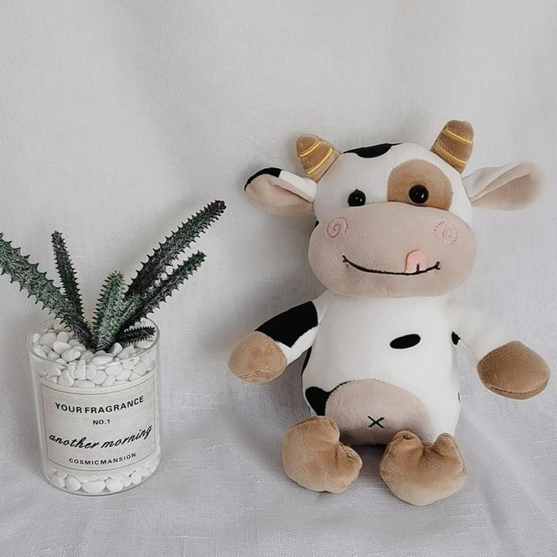 2026 New Plush Cow Toy Cute Cattle Plush Stuffed Animals Cattle Soft Doll Kids Toys Kawaii Birthday Gift for Children