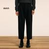 Suxie 2024 Autumn Straight Loose Casual Cropped Suit Pants