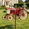 Tractor Wind Sculpture Decorative Windmill Outdoor Tractor Wind Spinner for Patio Yard Garden Gift for Friends Family