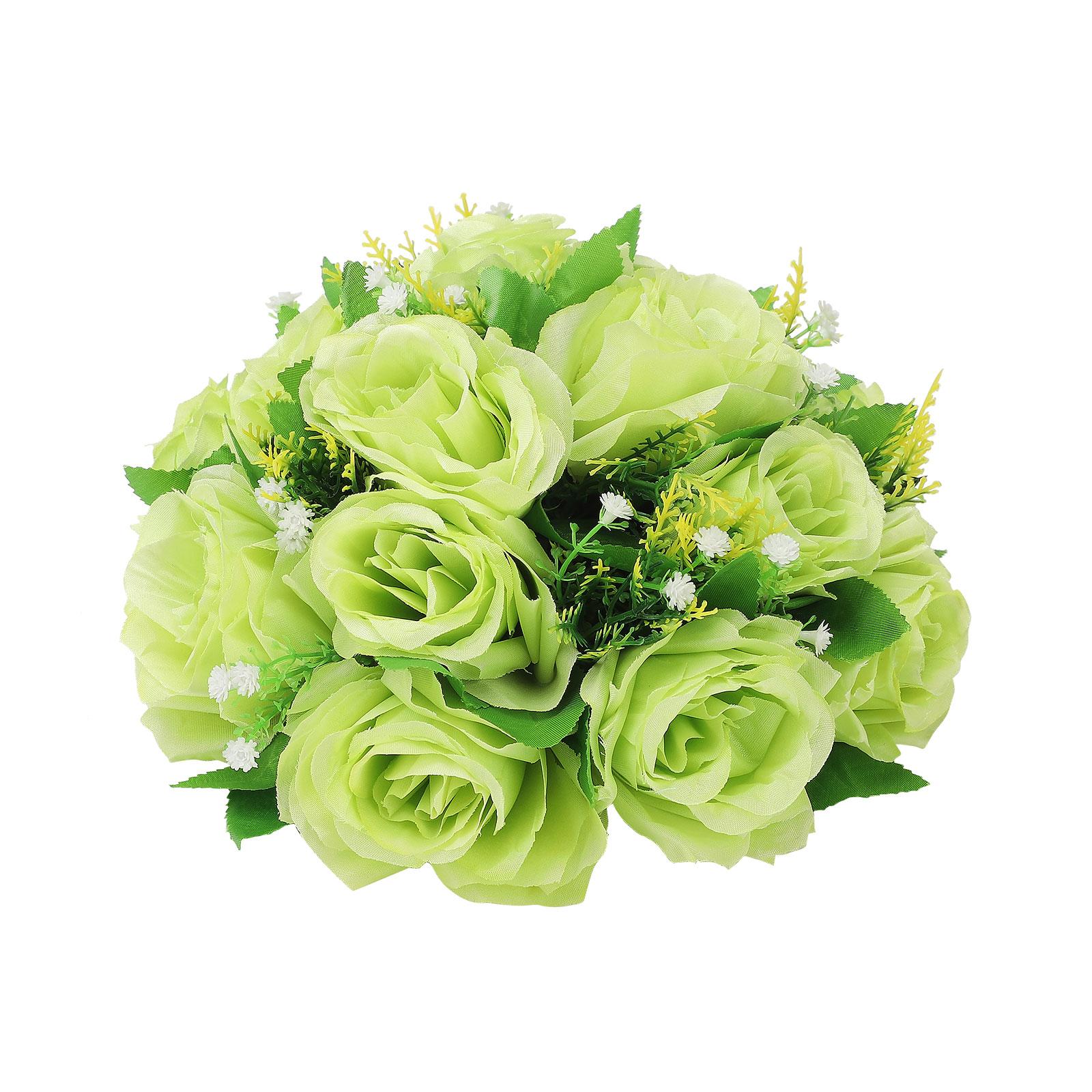 

Flower Balls Bouquet Silk Cloth Simulation Bouquet Prop for Car Auditorium Hall Decoration Green Type 1