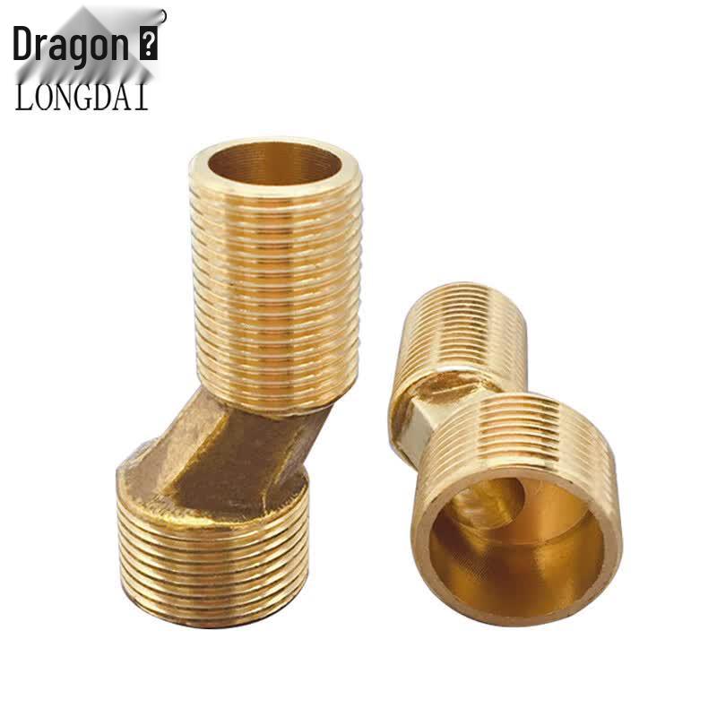 Longdai All-Copper Eccentric Shower Faucet Bent Leg Connector
