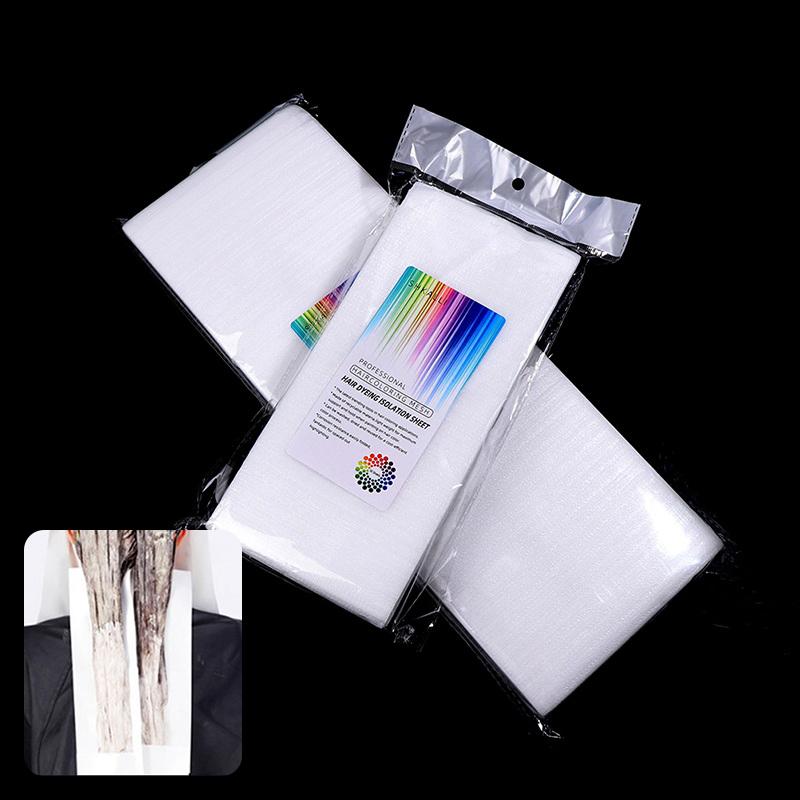 50 Pezzi Strumenti per Tintura Parrucchiere Carta per Mèches Fogli per Tintura Capelli Foglio Isolante Riutilizzabile per Colorazione Capelli