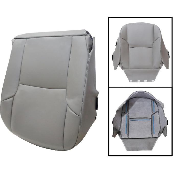 GXARTS Medium Gray Driver Side Bottom Replacement Leather Seat Cover #LB12 or FA12 Compatible with Toyota 4Runner Limited 2003 2004 2005 2006 2007