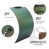 300W Solar Panel Kit 18V ETFE Flexible Monocrystalline Solar Cell Power Charger with 60A Controller for Camping Yacht RV Car 4