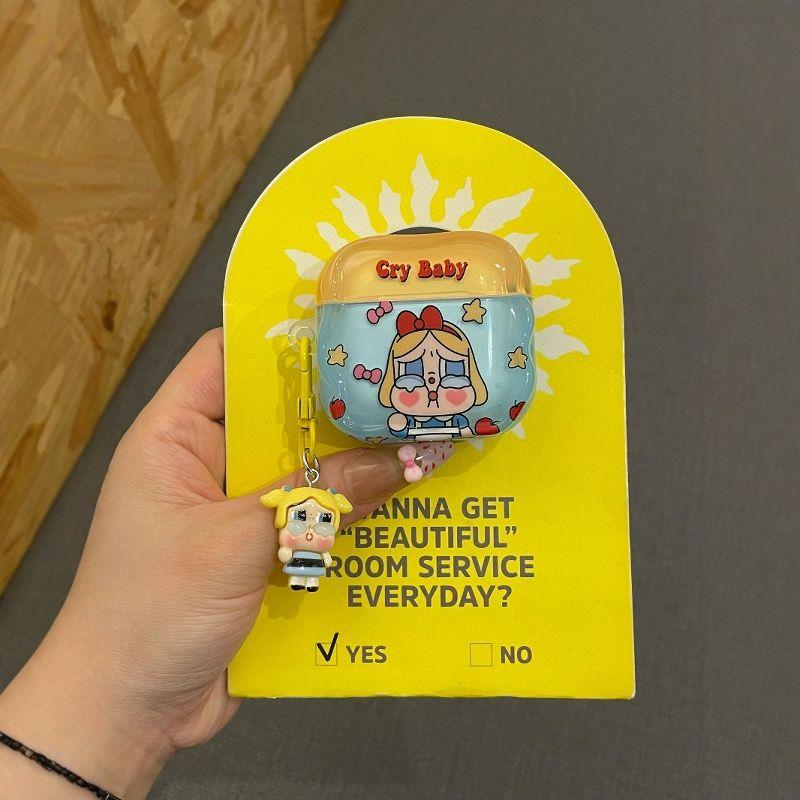 

Arrival Earphone Box Airpods4 Generation Best Selling Super Hot Fashion Airpods3 Anti-1/2 Generation Protective Case Fun and Cute Earphone Case Female Airpods 3 Generation Shell + pendant