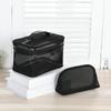 Portable Mesh Transparent Cosmetic Bag Makeup Case Women Travel Zipper Make Up Organizer Wash Toiletry Beauty Storage Bag Pouch