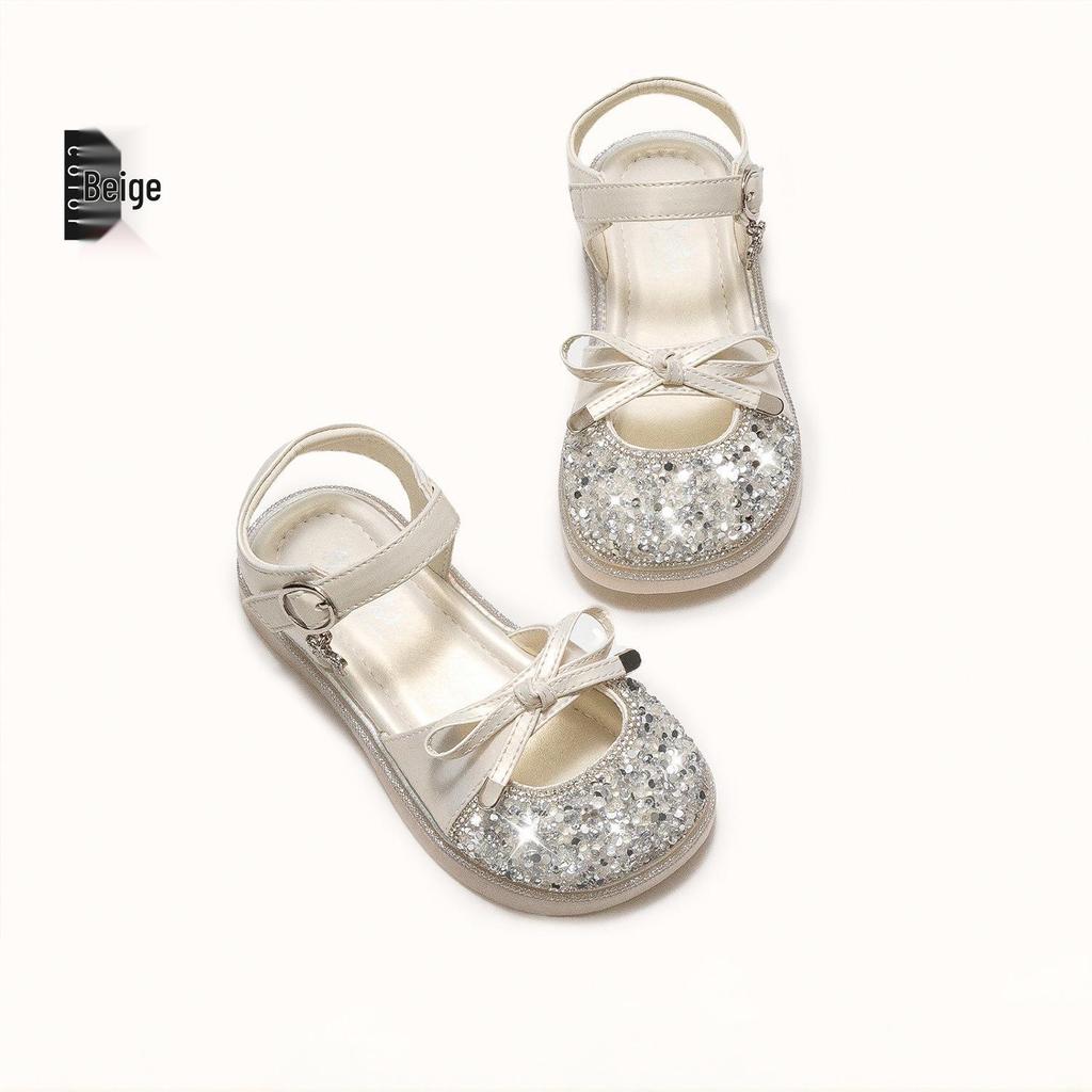 2026 Summer Crystal Princess Sandals - Closed-Toe Soft Sole for Baby Girls