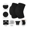 Knee Pads for Adults and Children, Elastic, Thickened Sponge, for Gym, Yoga, Fitness (Gray, S)