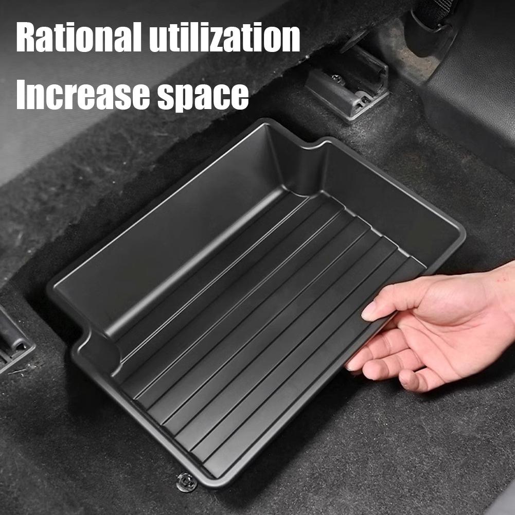 For Toyota For RAV4 2020-2025 2026 Car Under Seat Storage Box TPE Underseat Storage Box Organizer Trays Auto Accessories