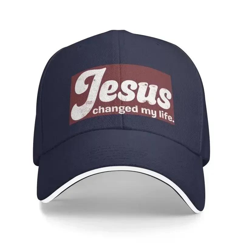 

Classic Jesus Changed My Life Baseball Cap Women Men Custom Adjustable Unisex Christ Dad Hat Spring One Size