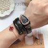 Trendy Snake-Shaped Quartz Bangle Watch for Women – Creative Bracelet Style