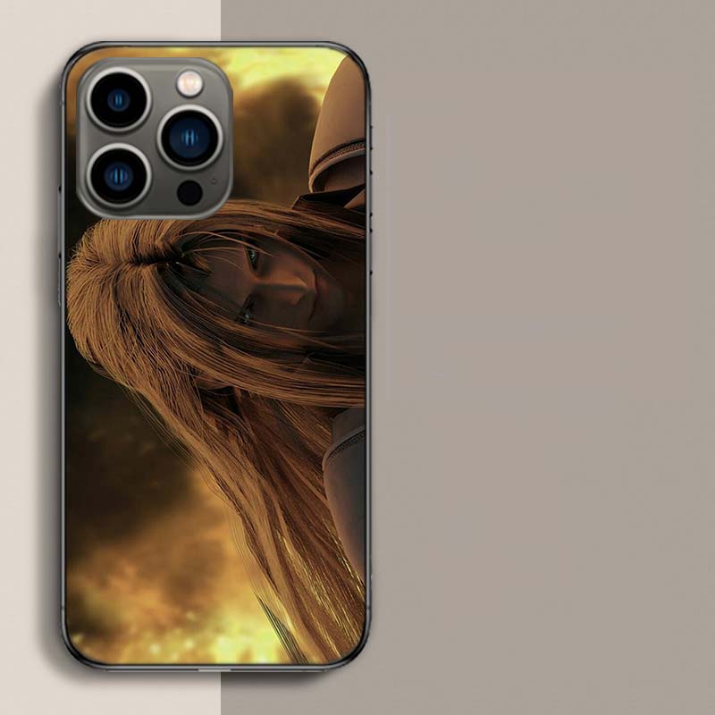 Anime FINAL FANTASY 7 BloodyBeni Handyhülle Für Iphone 17 Air 15 Pro 14 Plus 16 Pro Max 17E 16E 12 13 Mini 11 Hülle Süße Fundas