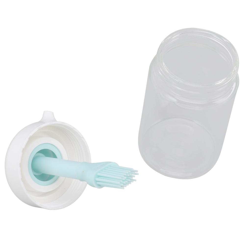 Press Control 2 in 1 Oil Bottle Dispenser Kitchen Glass Oil Bottle with Silicone Brush